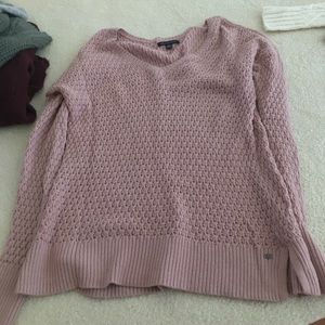 pink sweater